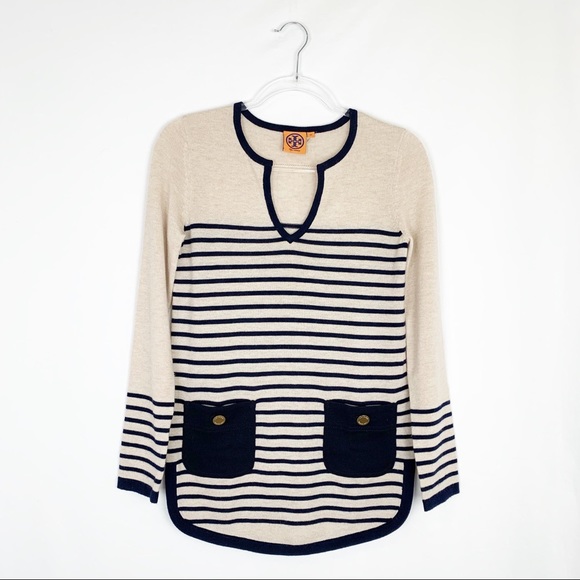 Tory Burch ‘Odessa’ Wool/Cashmere Blend Tunic - Picture 4 of 8